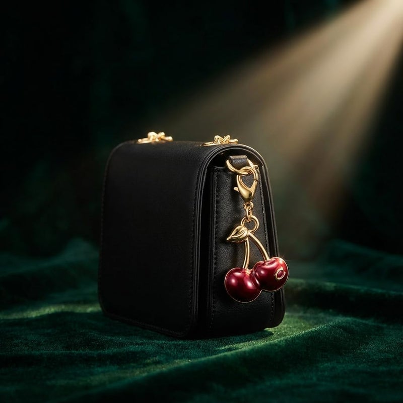 SOPKTA Bag Charms - Cherry Bag Charm Chain, fashionable Purse Charms for women's purse chain - Image 3
